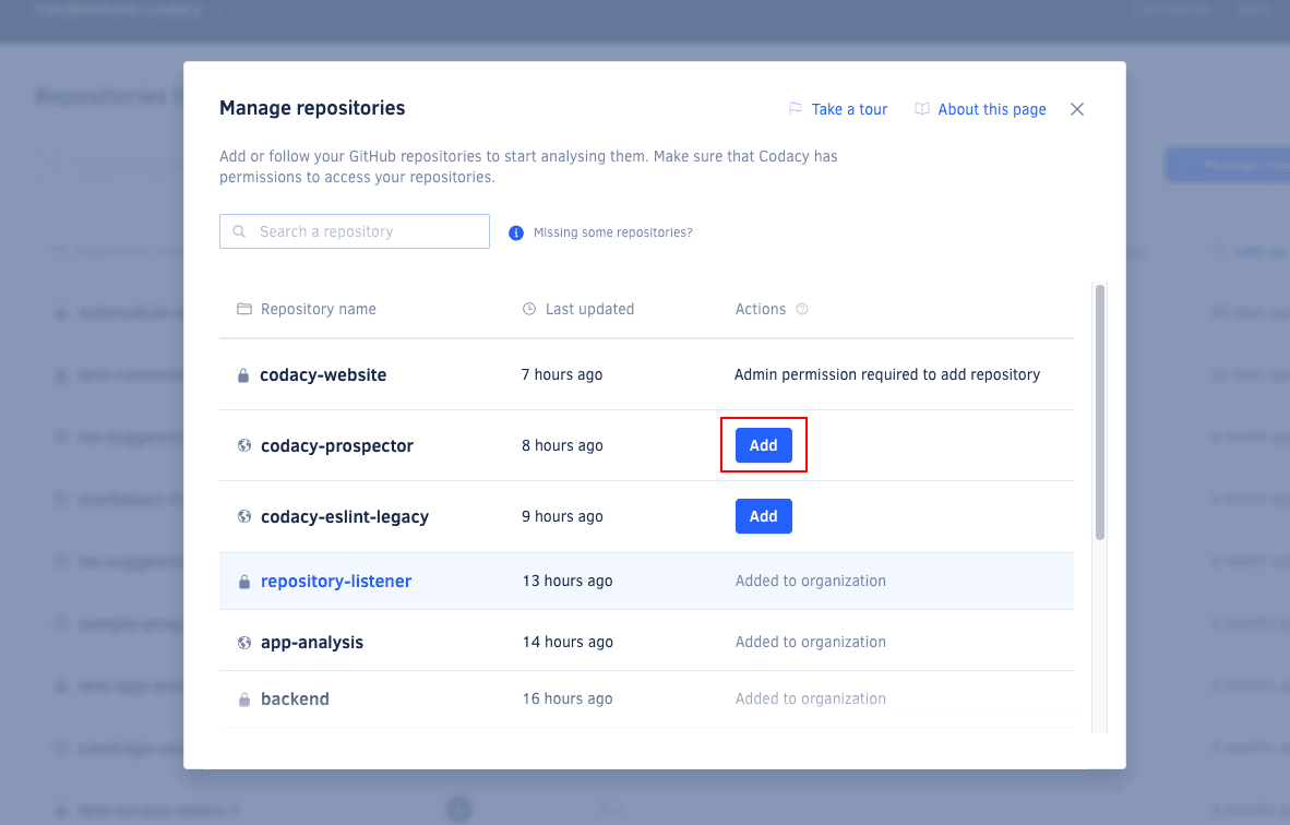 Adding repositories